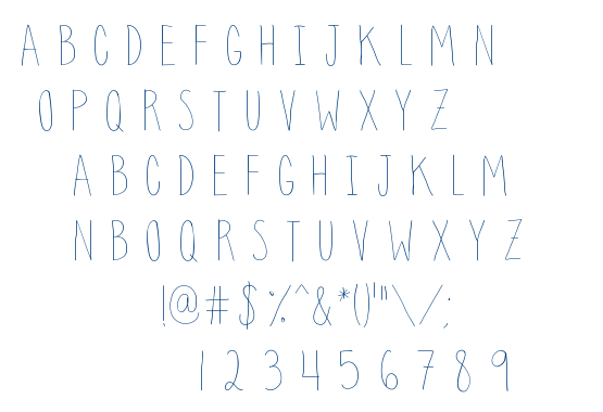 Clean Up Your Mess font